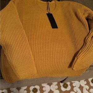 Jenni Kayne Mustard Yellow Sweater